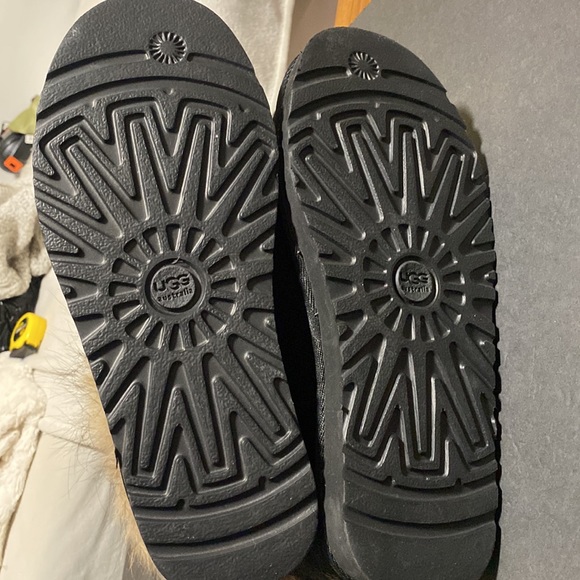 Ugg Lisa Classic Mongolian Curly Sheepskin Cuff 1875 Boots Black Size 10 - Picture 8 of 8